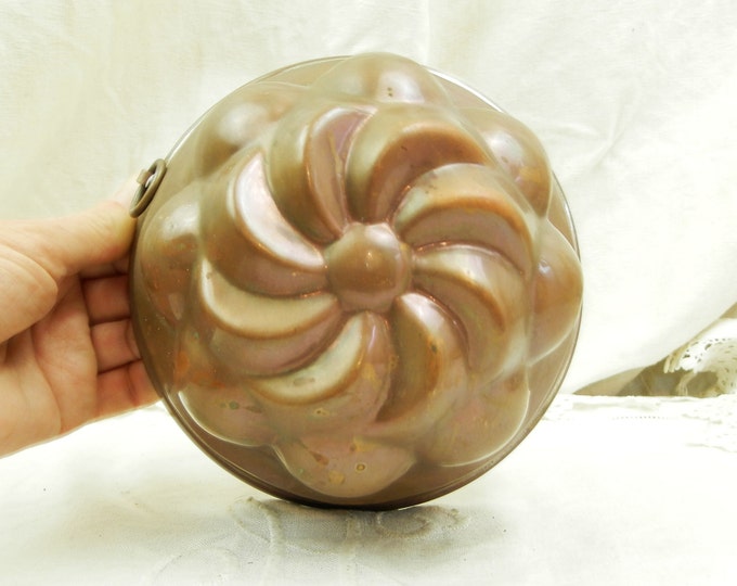 Antique French Copper Charlotte Cake Mold / Jello Mold / French Baking / French Decor / French Baking Tin / Kitchenware/ Kitchenelia / Home Antique French Copper Charlotte Cake Mold / Jello Mold / French Baking / French Decor / French Baking Tin / Kitchenware/ Kitchenelia / Home