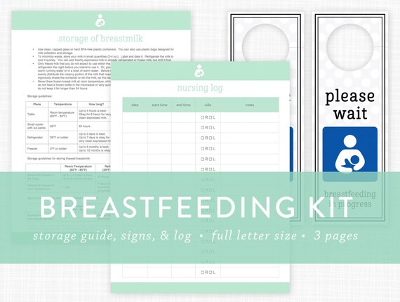 Breastfeeding / Pumping Printables breast by LauraDraytonCreative