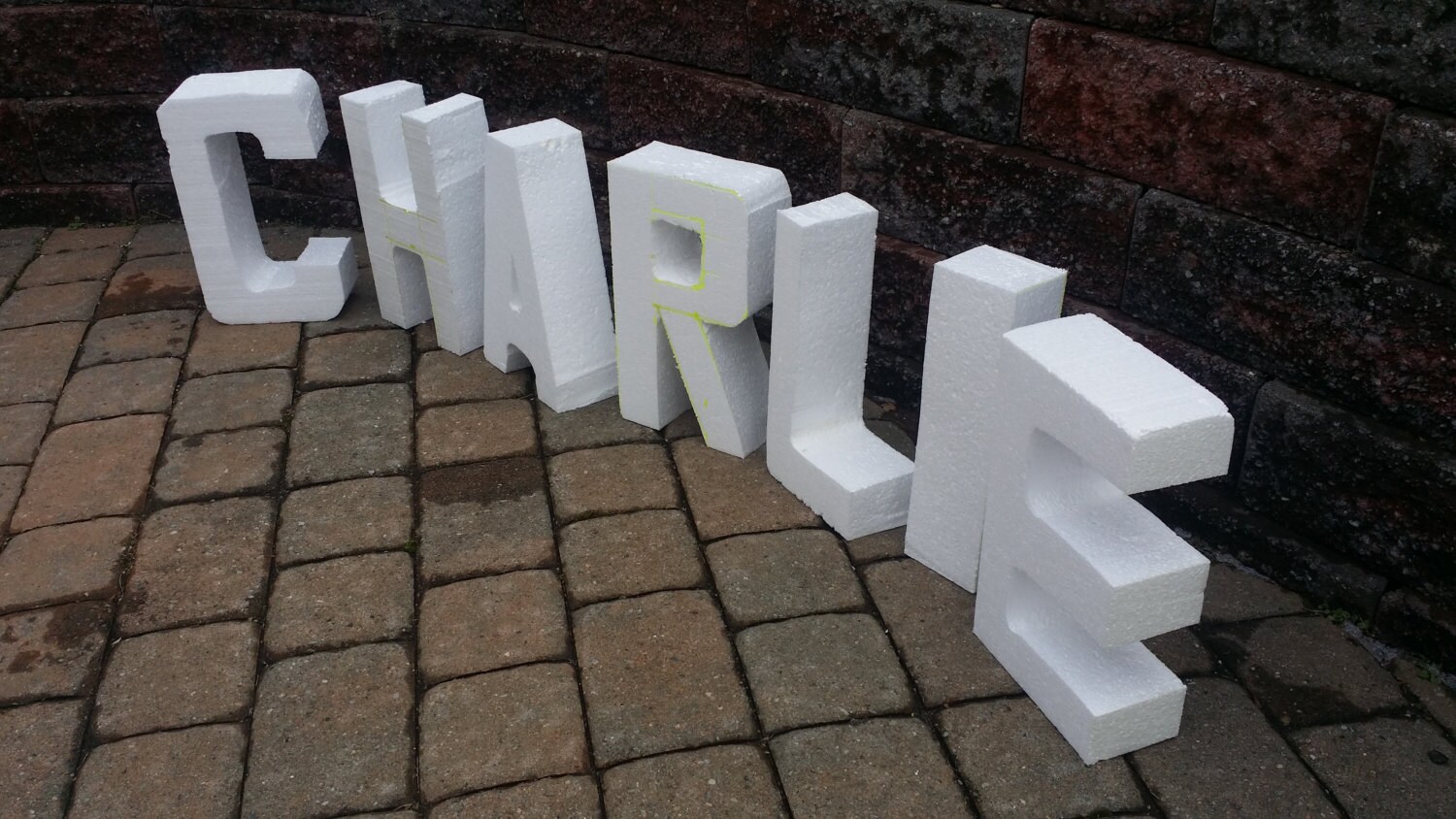 Custom Styrofoam Names for all occasions 4 inch thick free