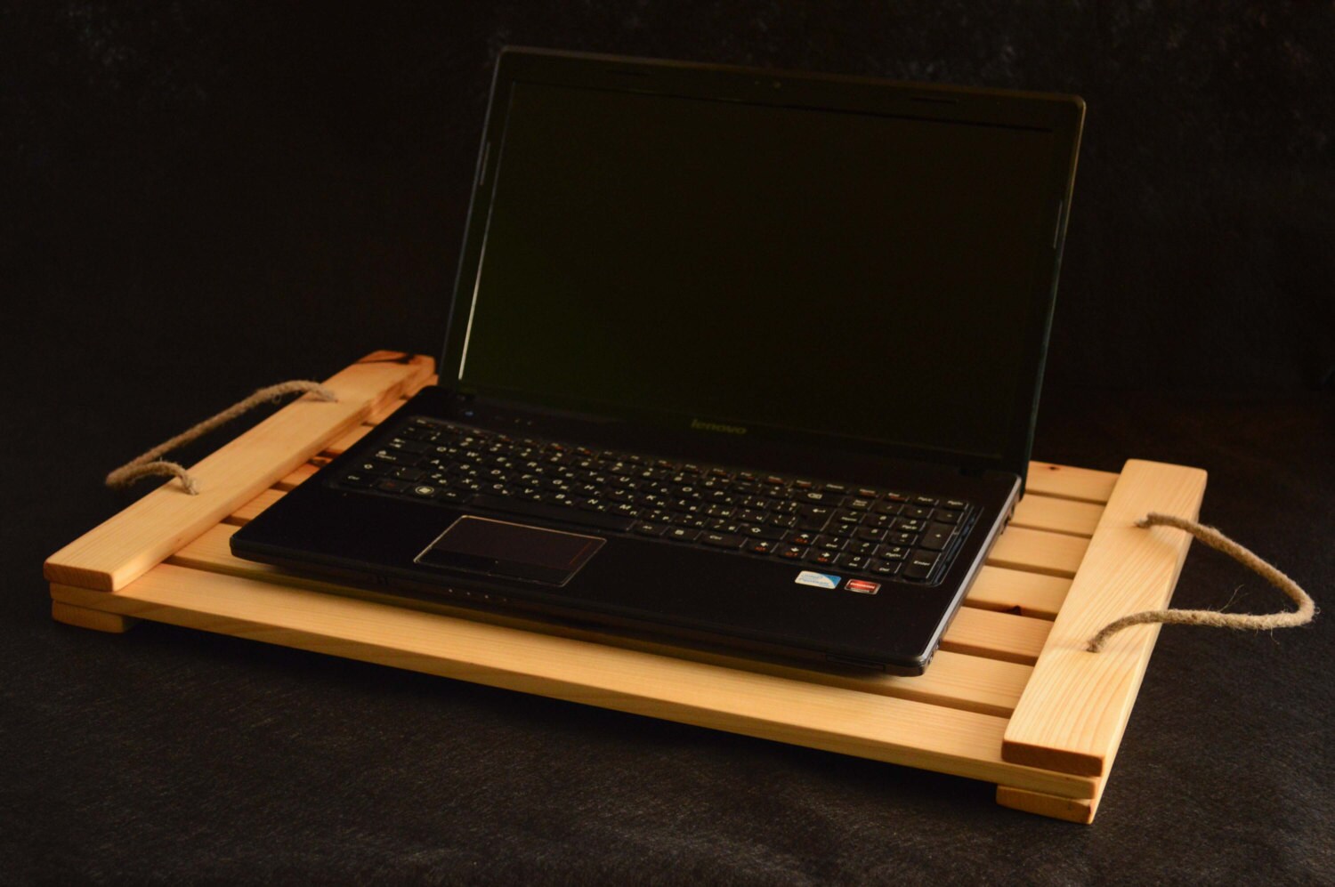 Wooden stand for laptop Notebook computer stand by WoodRestart