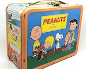 Peanuts Lunch Box, 1959, Charles Schulz, Snoopy, Charlie Brown, Lucy, Linus Peanuts Lunch Box, 1959, Charles Schulz, Snoopy, Charlie Brown, Lucy, Linus