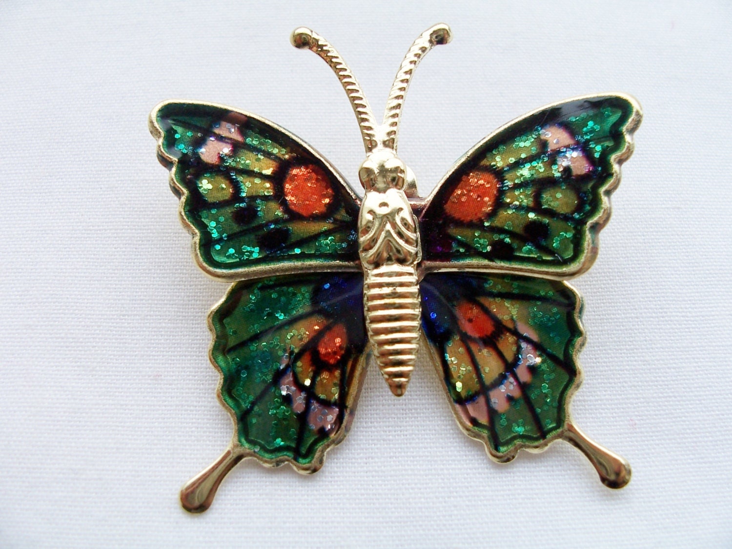 Vintage metal butterfly brooch vintage butterfly jewelry