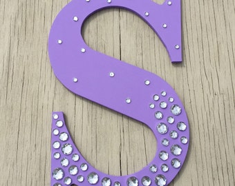 Sparkle Purple Bling Decorative Wall Letters by LettersFromAtoZ