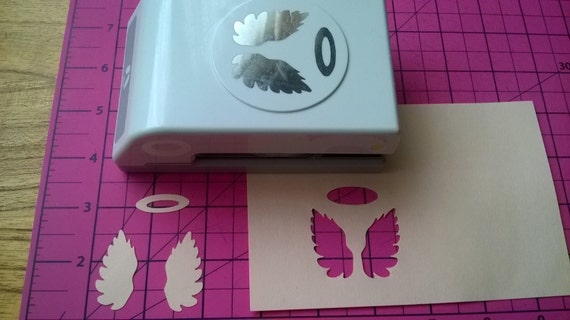 Angel Wings and halo paper punch extra large by KikisCollections