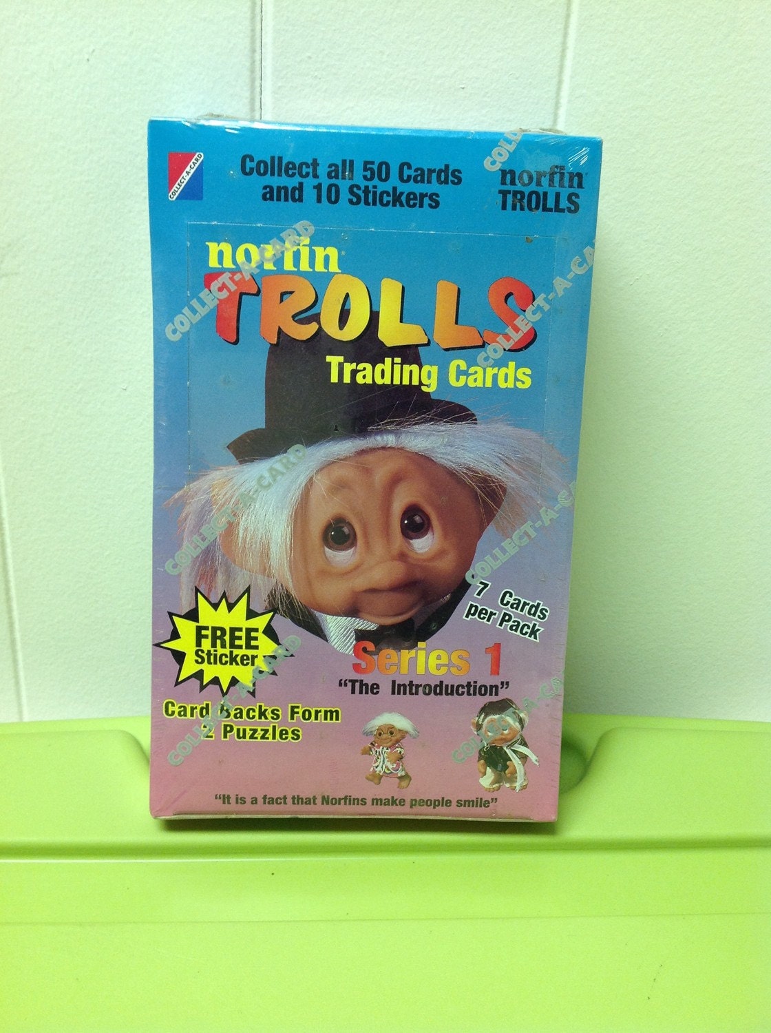 Items similar to Norfin Trolls Trading Cards sealed box of 36 pack