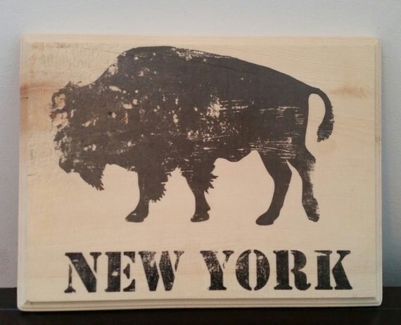Buffalo NY Rustic Sign