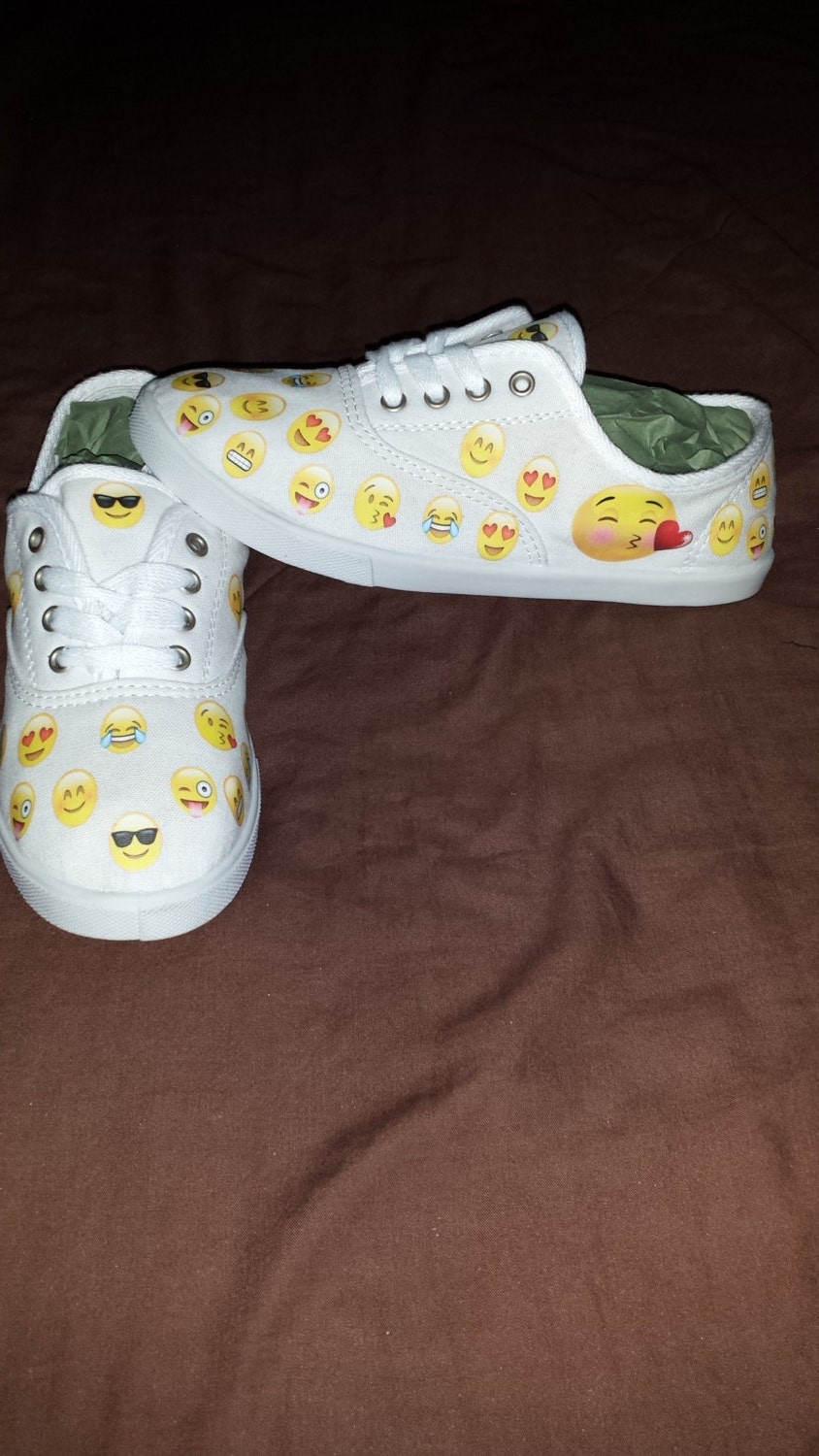 emoji shoes by Nadelra on Etsy
