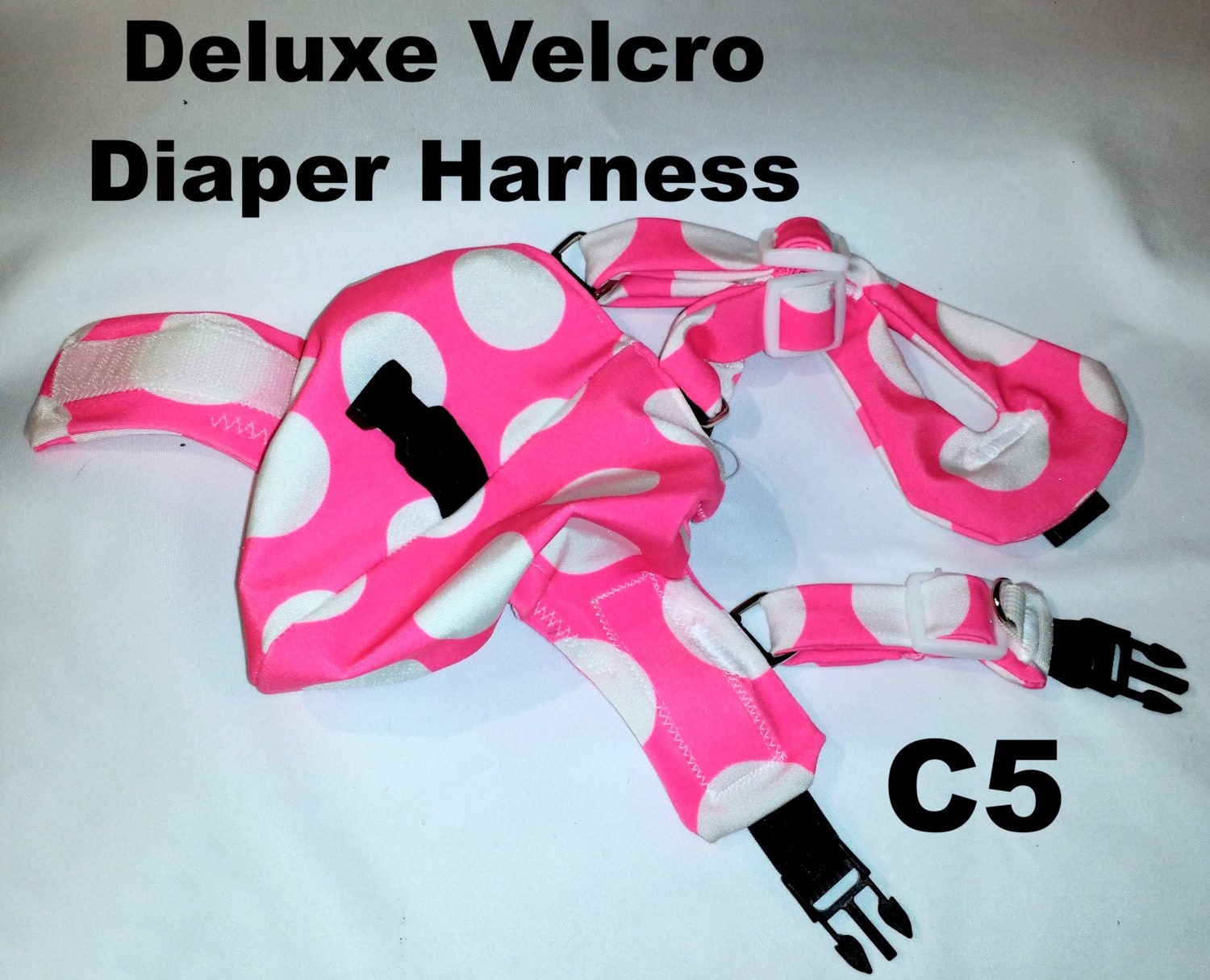 Ready to Ship C5 Deluxe Velcro Diaper Harness for Pet by PartyFowl