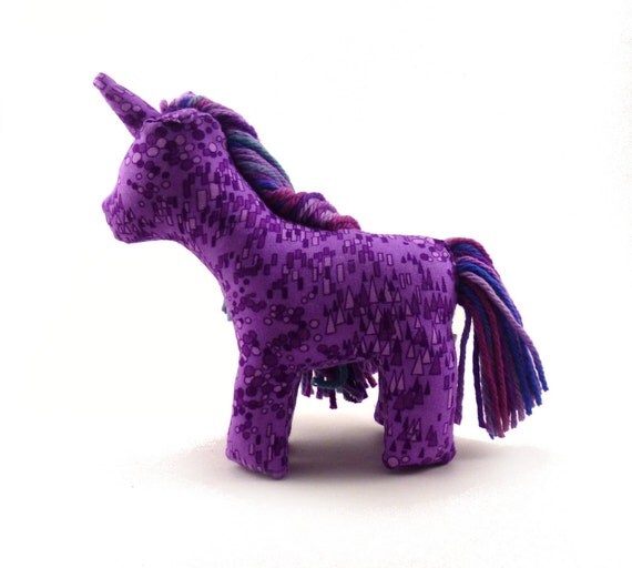 purple unicorn plush toy