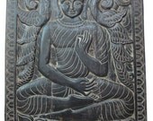 Indian Door panel Vitarka Mudra Teaching Buddha // Discussion and Transmission of Buddhist teaching
