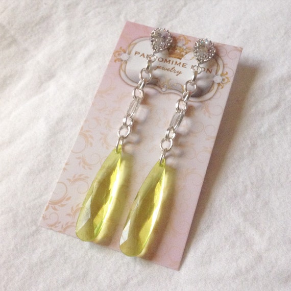 chartreuse-dangle-earrings