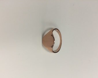 14kt Rose Gold Ladies Signet Ring