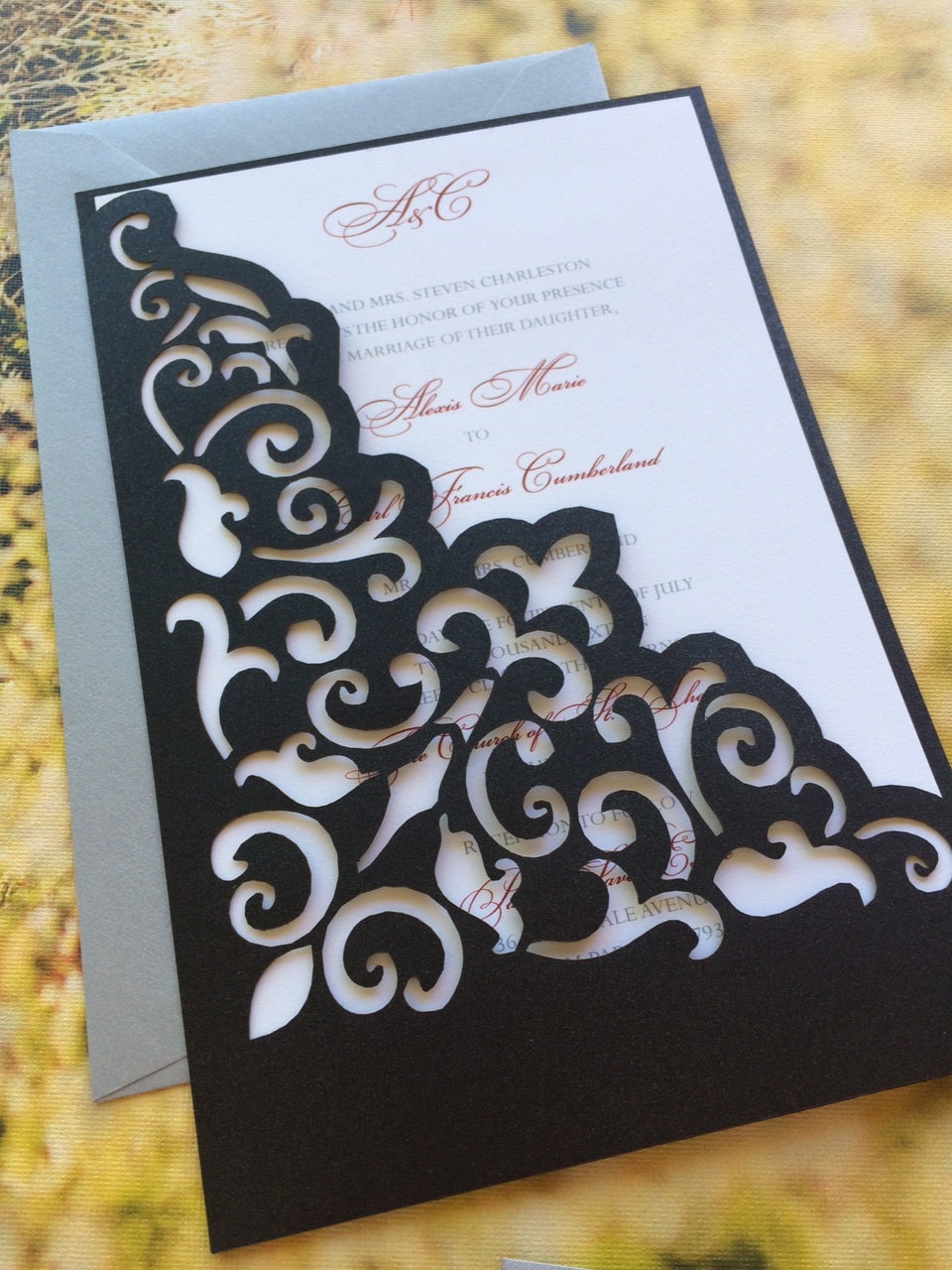 Ie Cut Wedding Invitations 8