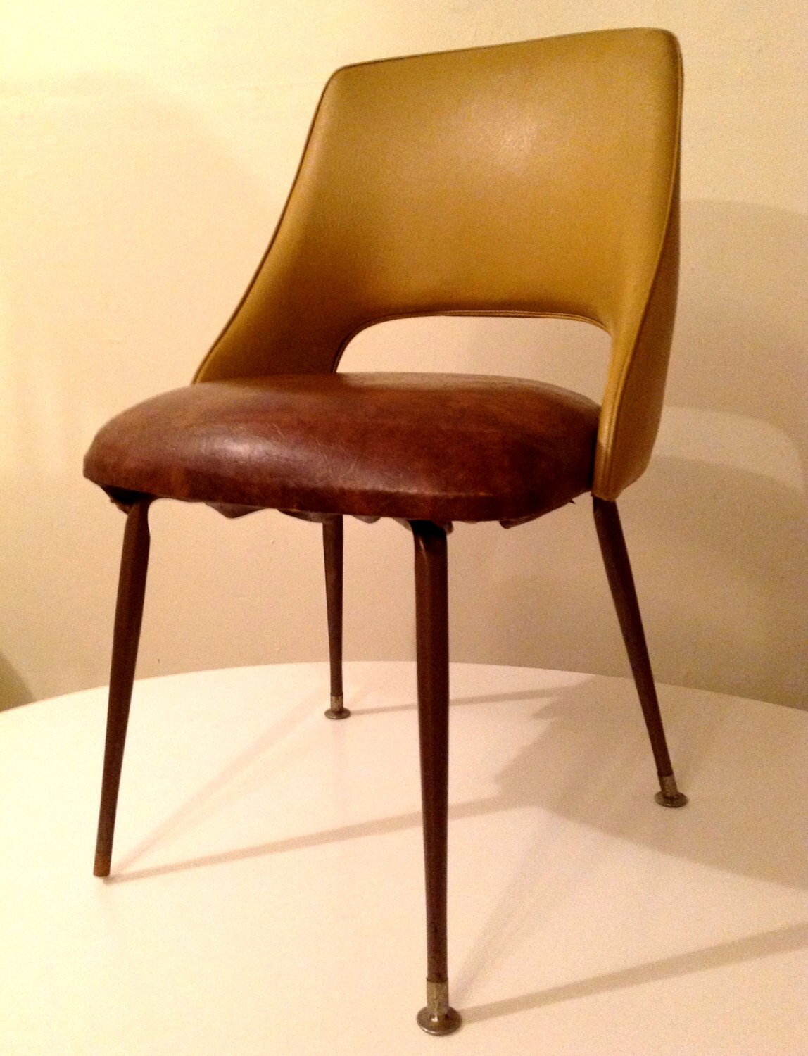 Unique MidCentury Modern Retro Kitch Vinyl Kitchen Chair Haute Juice