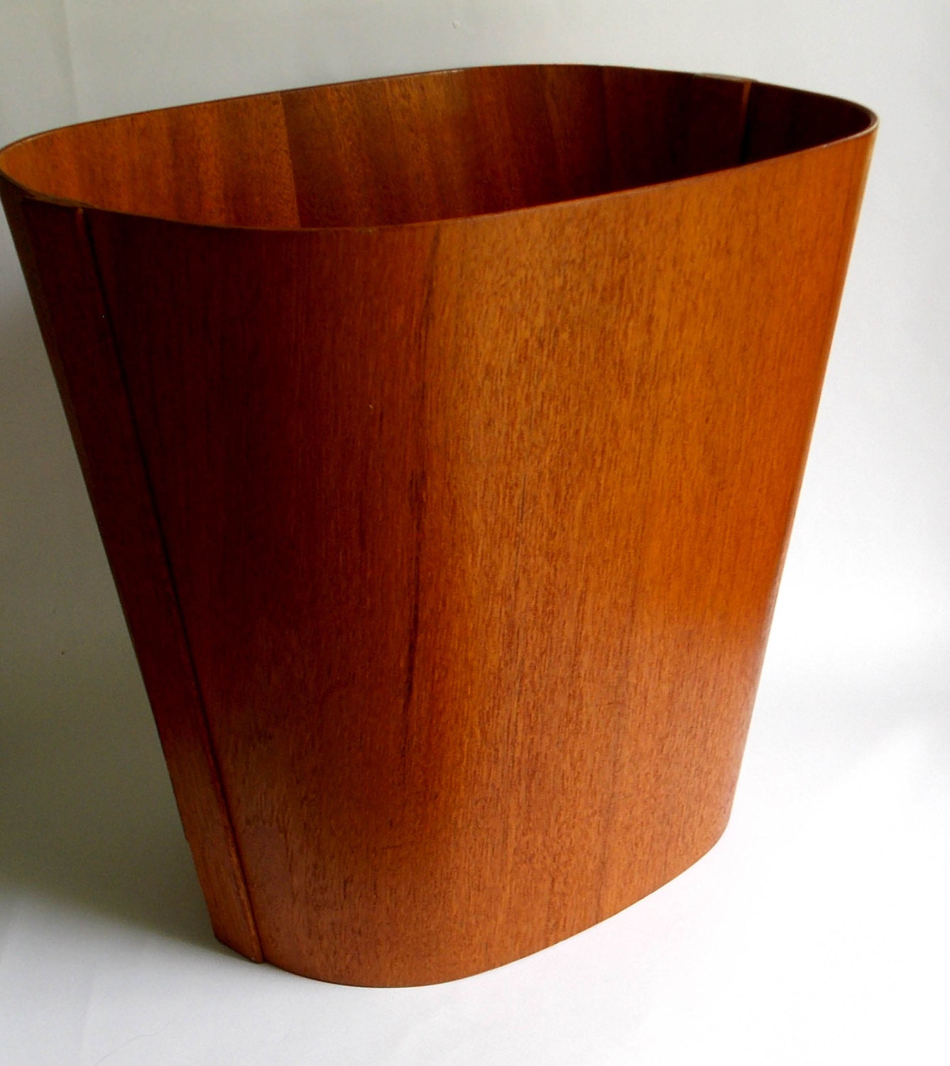 Teak Waste Basket Beni Mobler Danish Modern Denmark 1960s Mid