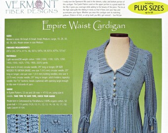 Vintage Pattern 1970,Knit Pattern,Empire Waist Pattern,Winter Blouse Pattern,Blouse,Top,Cute Cardigan Pattern,Blouse Pattern,Knitted Pattern