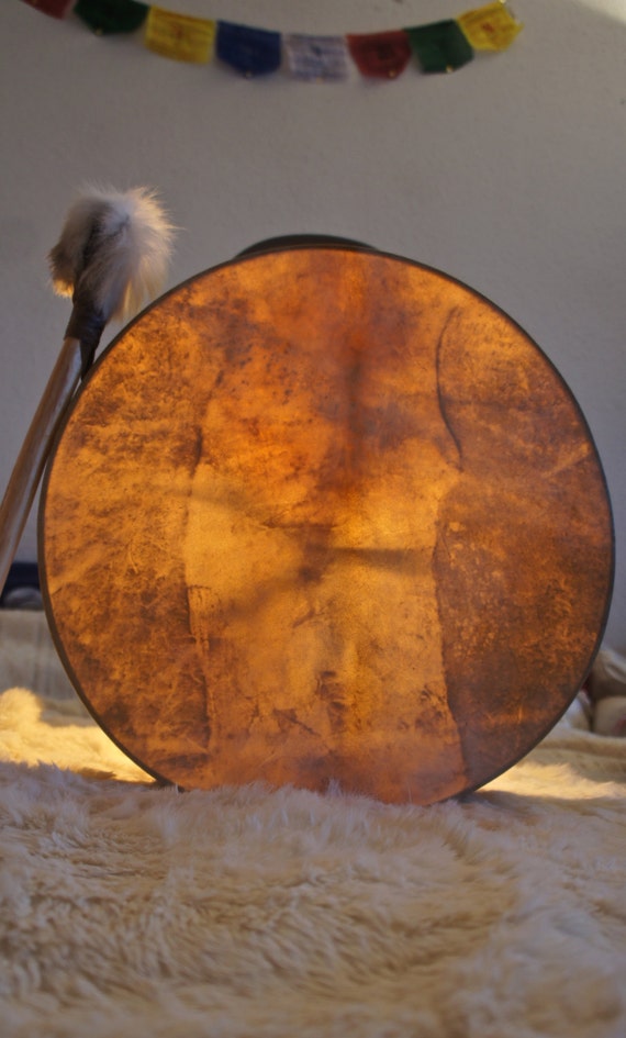 15' Shaman drum Deer Hide