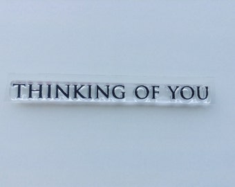 New for Rubber Stamping & Card Making Clear Acrylic Rubber Stamp By FISKARS -- Thinkinh Of You #13