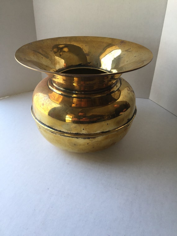Vintage Brass Spittoon
