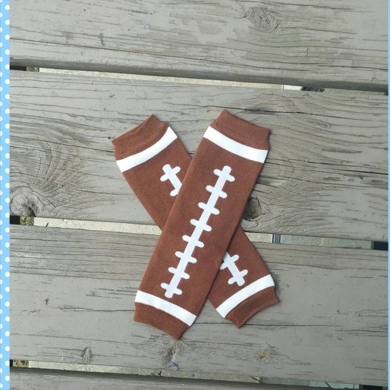 Football leg warmers Baby Girl or Boy by craftingballerinamom