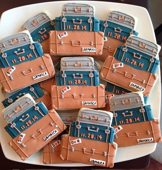 Items similar to Luggage Cookies/ One Dozen on Etsy