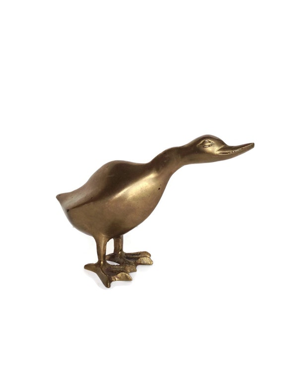 brass goose figurine