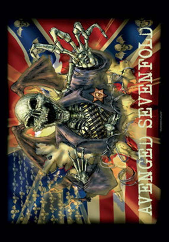  AVENGED SEVENFOLD A7X Confederate Flag Poster Banner by 