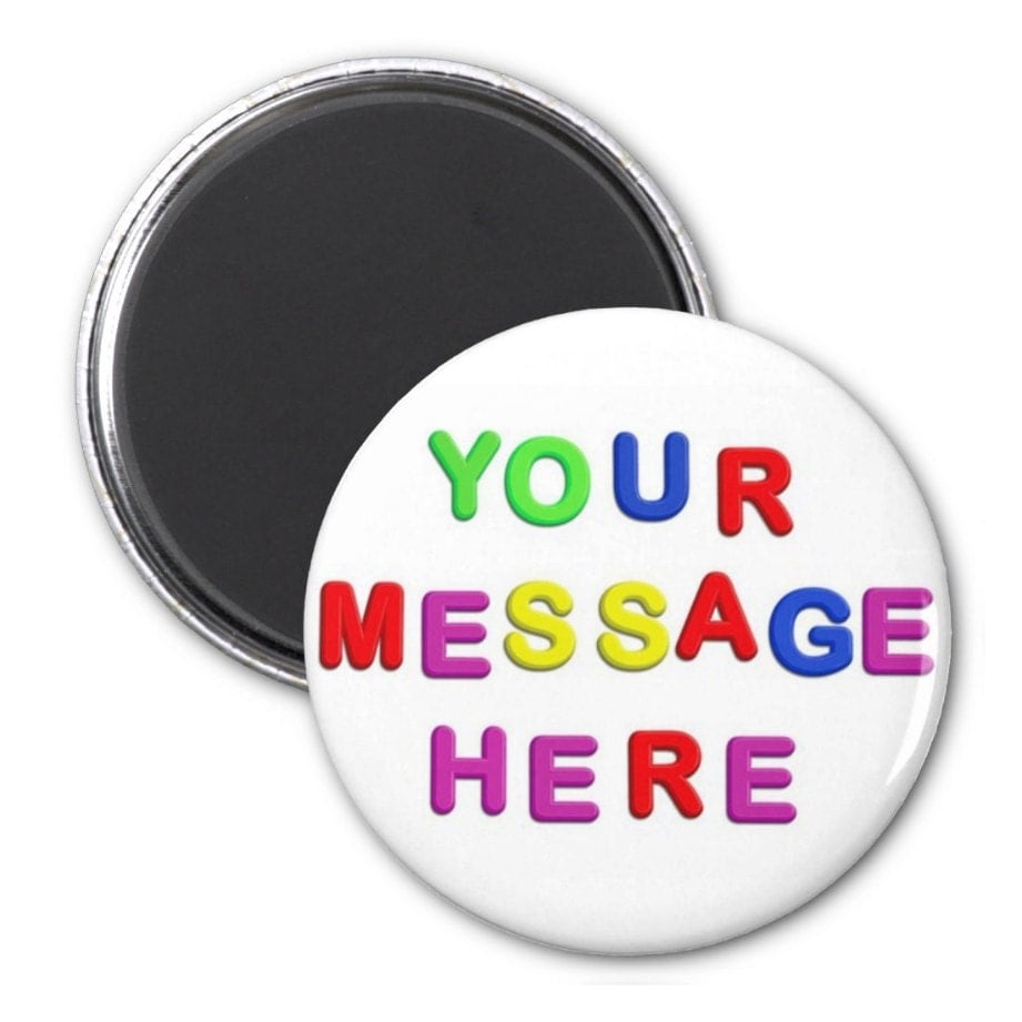 CUSTOM Pinback Buttons or or Pocket Mirrors 1.25