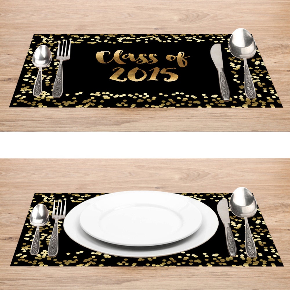 Graduation Party Paper Placemats Custom by