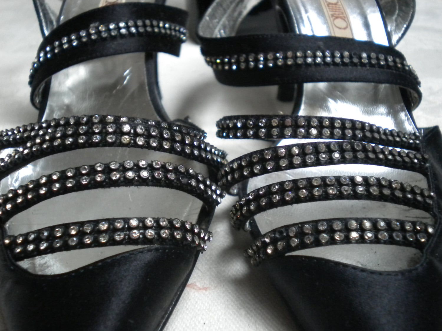 rhinestone canvas shoes