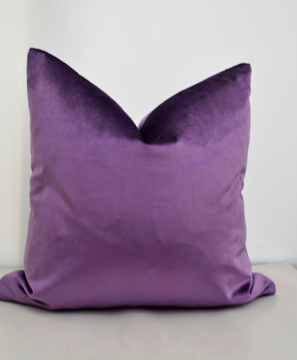 Lavender Pillow Cover Lavender Velvet Pillow Cover by LaletDesign