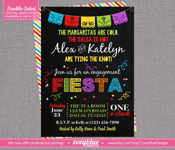 Fiesta Engagement Party Invitations 10