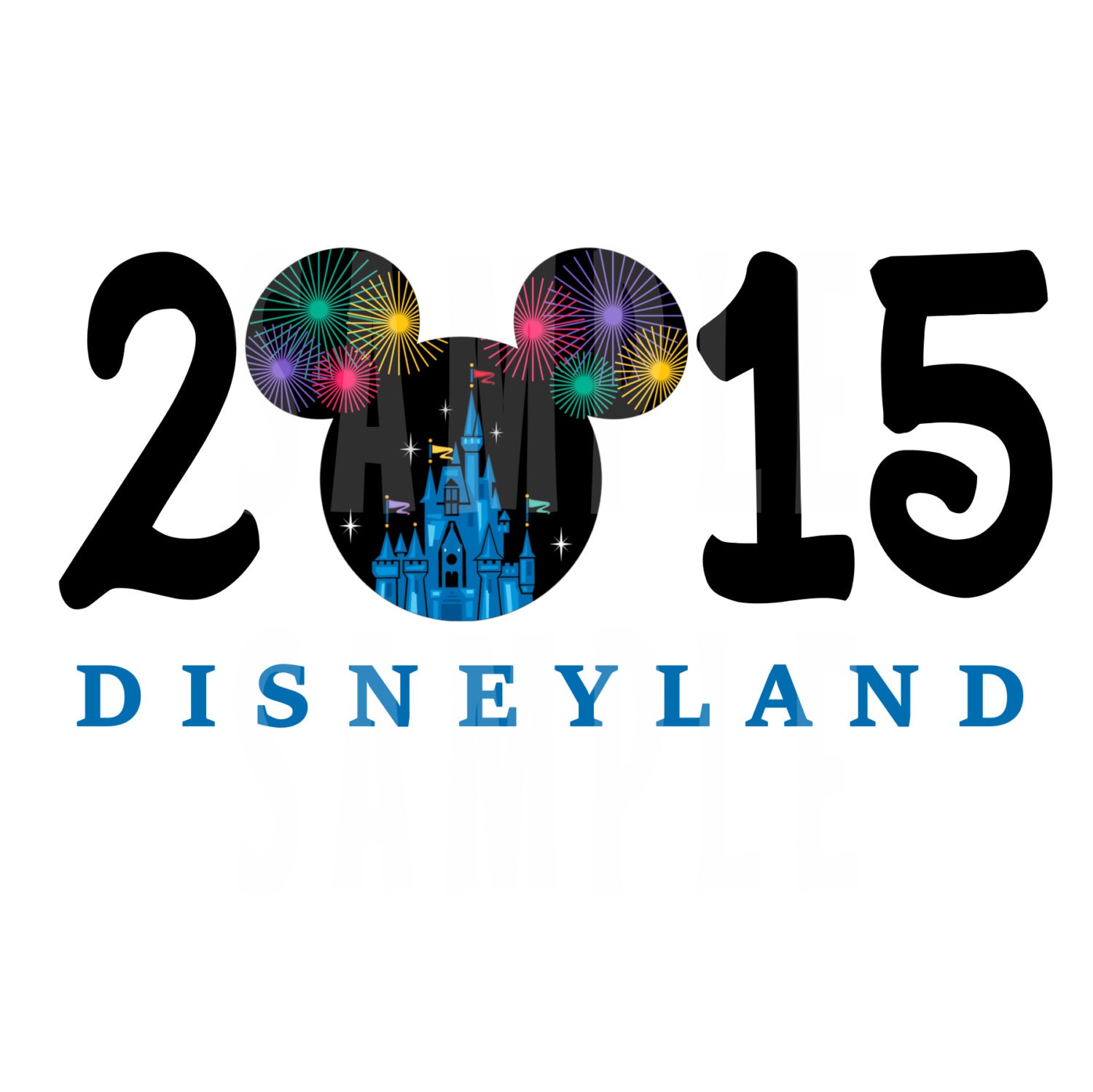 INSTANT DOWNLOAD Disneyland T-Shirt Iron-On by TiffanyandGirls