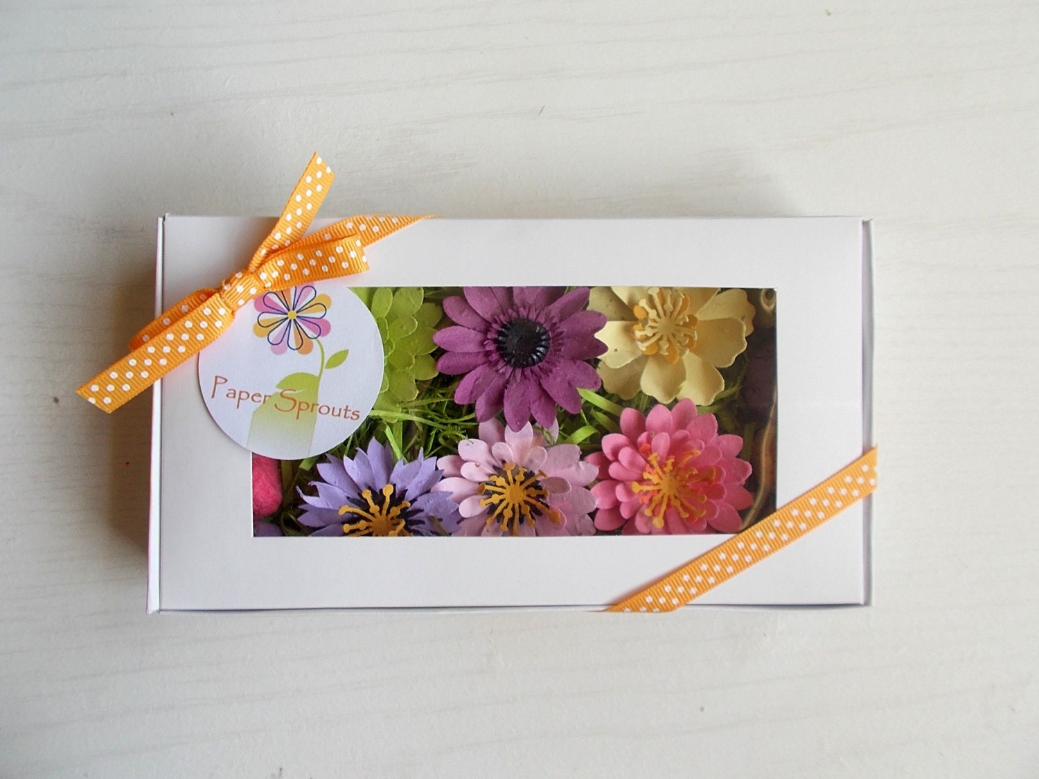 Seeded Paper Flowers and Seed Bombs Unique Gardening Gift Set - Hostess Gift, Teacher Gift, Mother's Day Gift