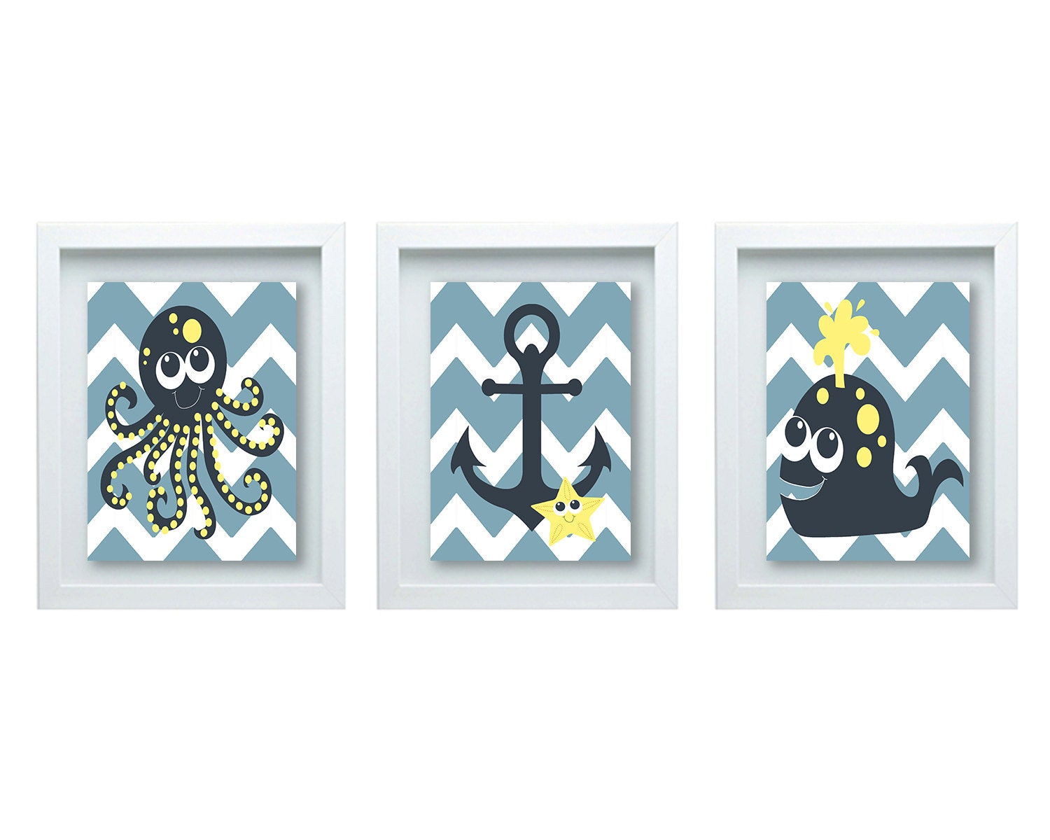 Girls Or Boys  Bathroom  Wall  Art  Nautical Bathroom  Decor 