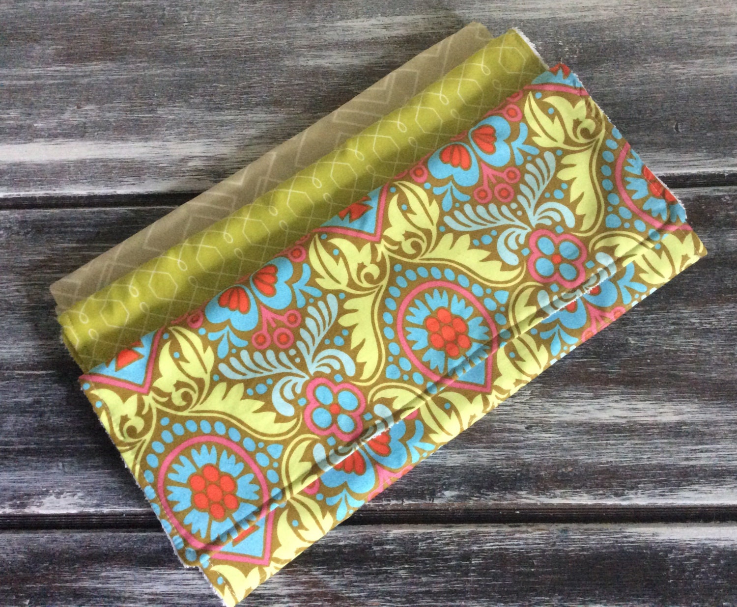 Burp cloths lined with terry cloth by WellandAble on Etsy