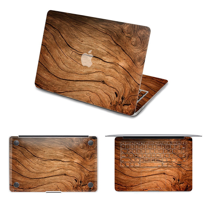 Wood MacBook Pro Sticker Skin Decal For Apple Air or Pro