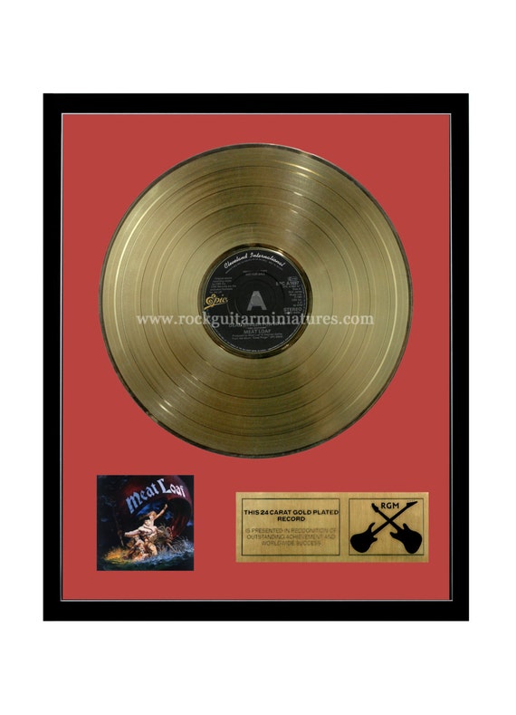 Meat Loaf Dead Ringer For Love Gold Plated LP 12 by Paulasframes