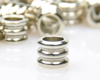50 Antique Gold Pewter Bead Caps / Washers – 7mm Spacers For Jewelry Making