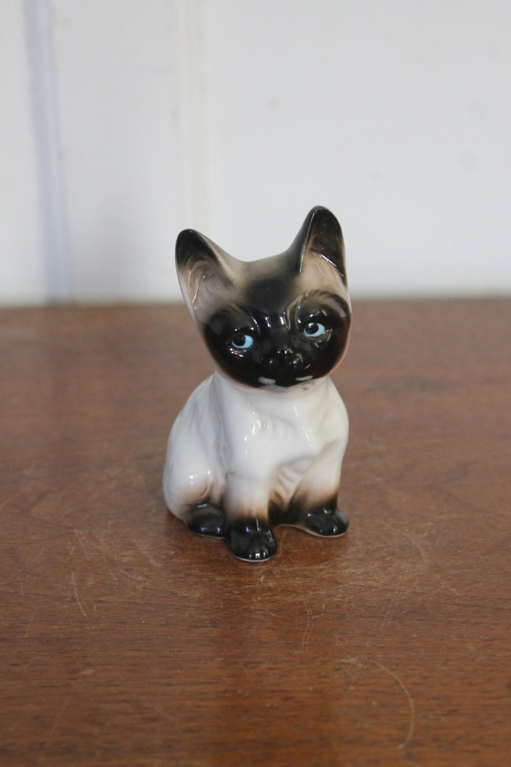 Vintage Enesco Porcelain Cat Figurine by on Etsy