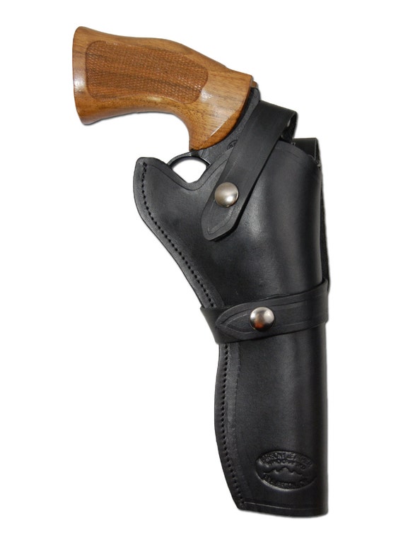 New Black Leather Western Style Gun Holster for 6