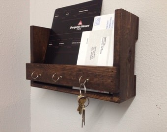 Entryway Organizer, Mail/Key holder, Mail Organizer, Wall Storage Shelf