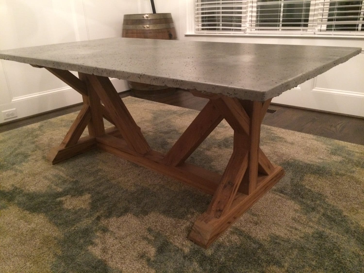 Concrete Top Dining Room Table