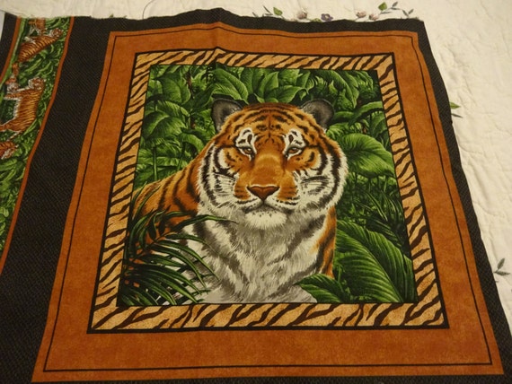 SPECIAL LISTING for Lori Bruton Tiger Pillow/Quilt by lillysattic2