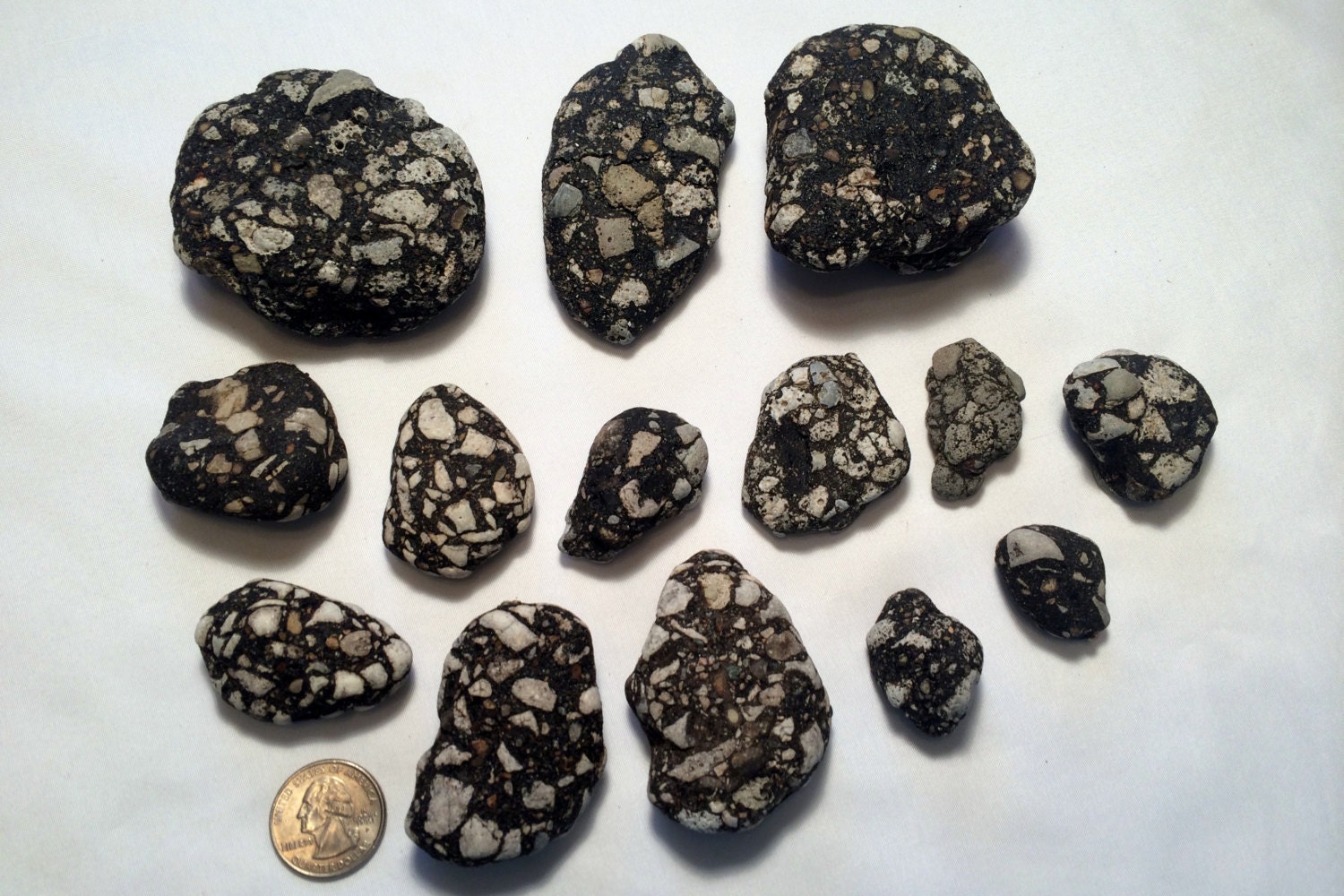 Terrazzo Stones Pudding Stones Black Stones Ecofriendly Earth