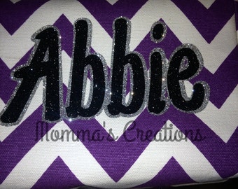 Chevron cosmetic bag, Chevron make up bag, Chevron personalized cosmetic bag, Chevron customized cosmetic bag, Competition bag, game day bag