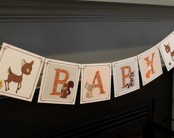 Woodland Baby Shower Banner