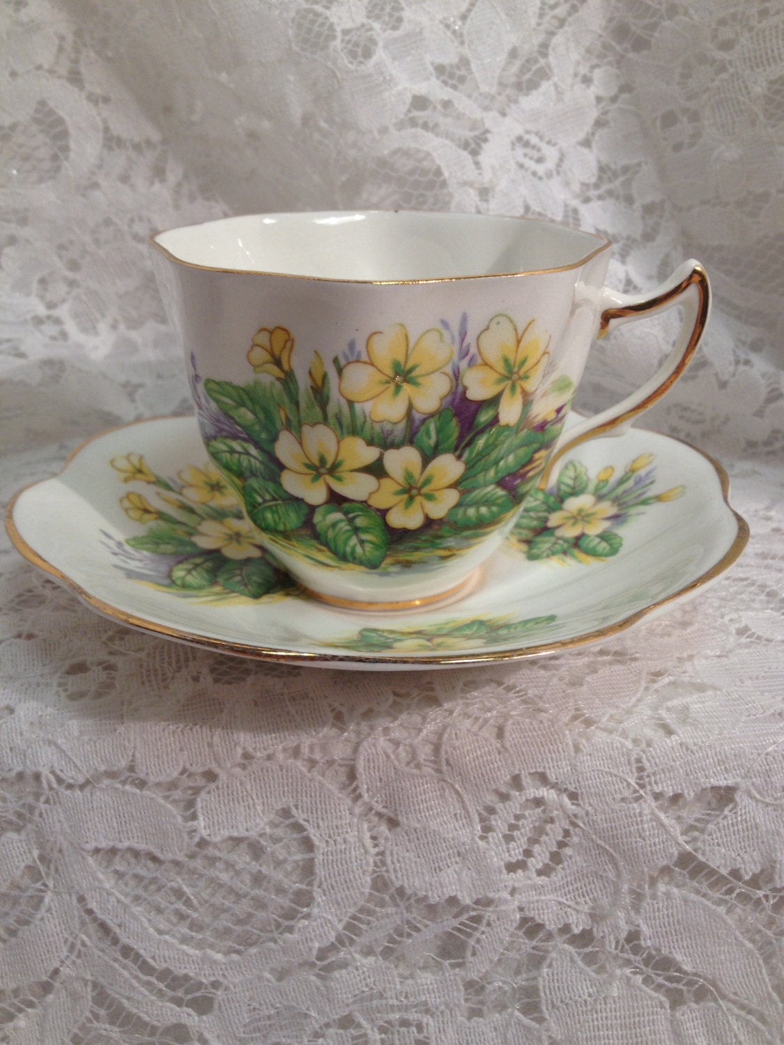 Vintage Bone China Clare Tea cup and Saucer Made in England