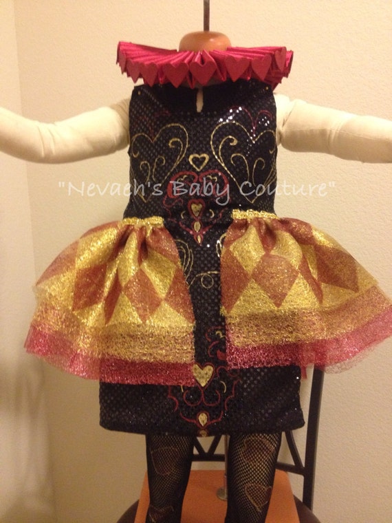 Lizzie Hearts Costume Child Ever After High Cosplay Halloween