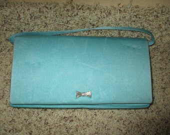 Items similar to Turquoise Handbag Purse, Ladies Clutch, Sky Blue ...
